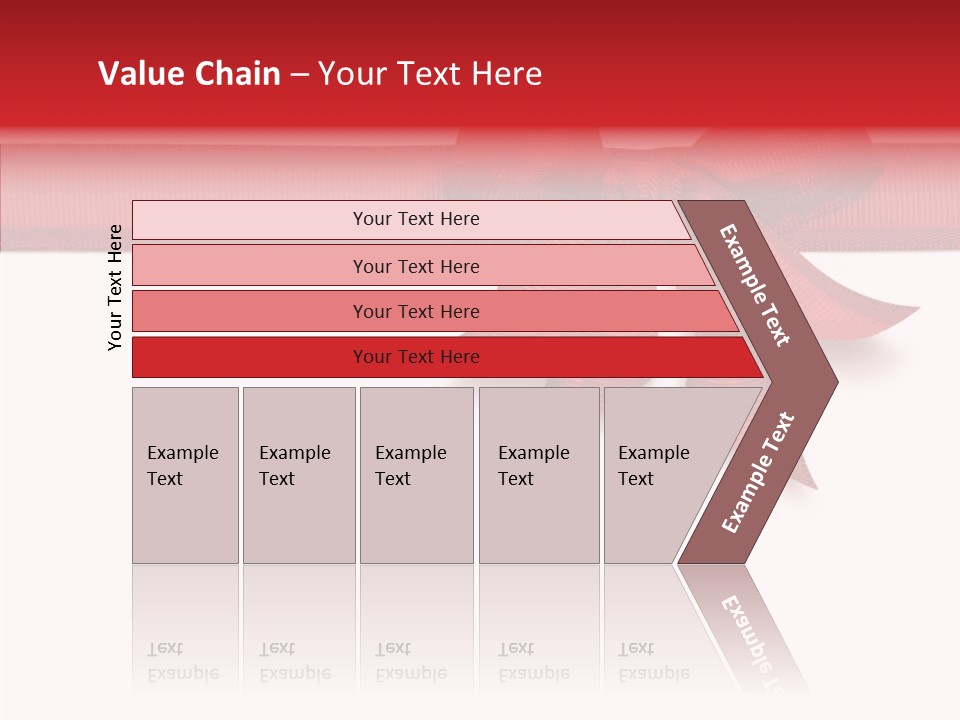 Greetings Bow Isolated PowerPoint Template