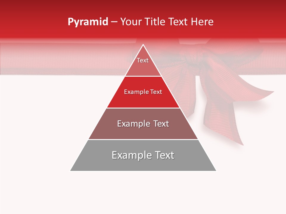 Greetings Bow Isolated PowerPoint Template