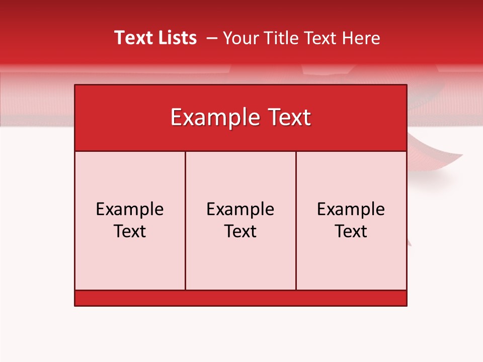 Greetings Bow Isolated PowerPoint Template