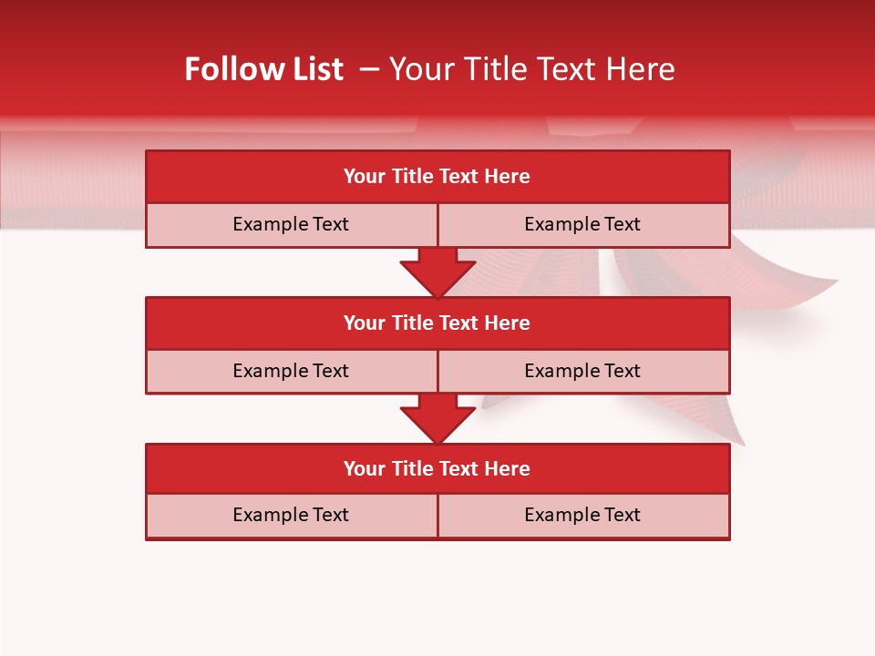 Greetings Bow Isolated PowerPoint Template