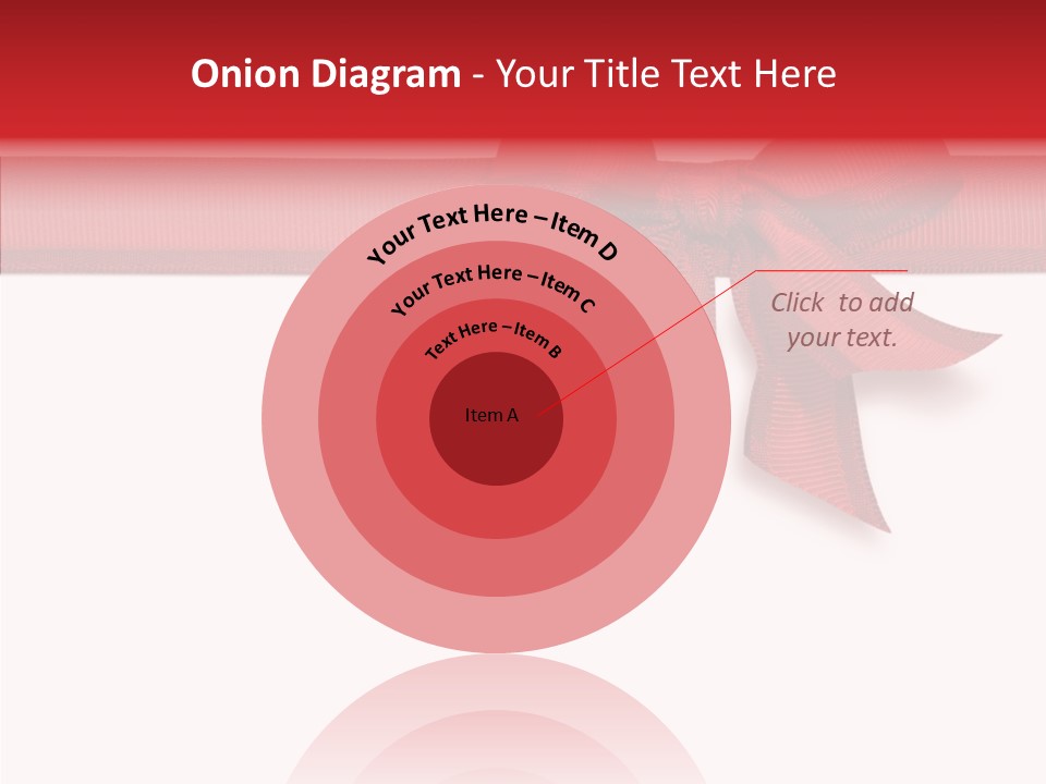 Greetings Bow Isolated PowerPoint Template