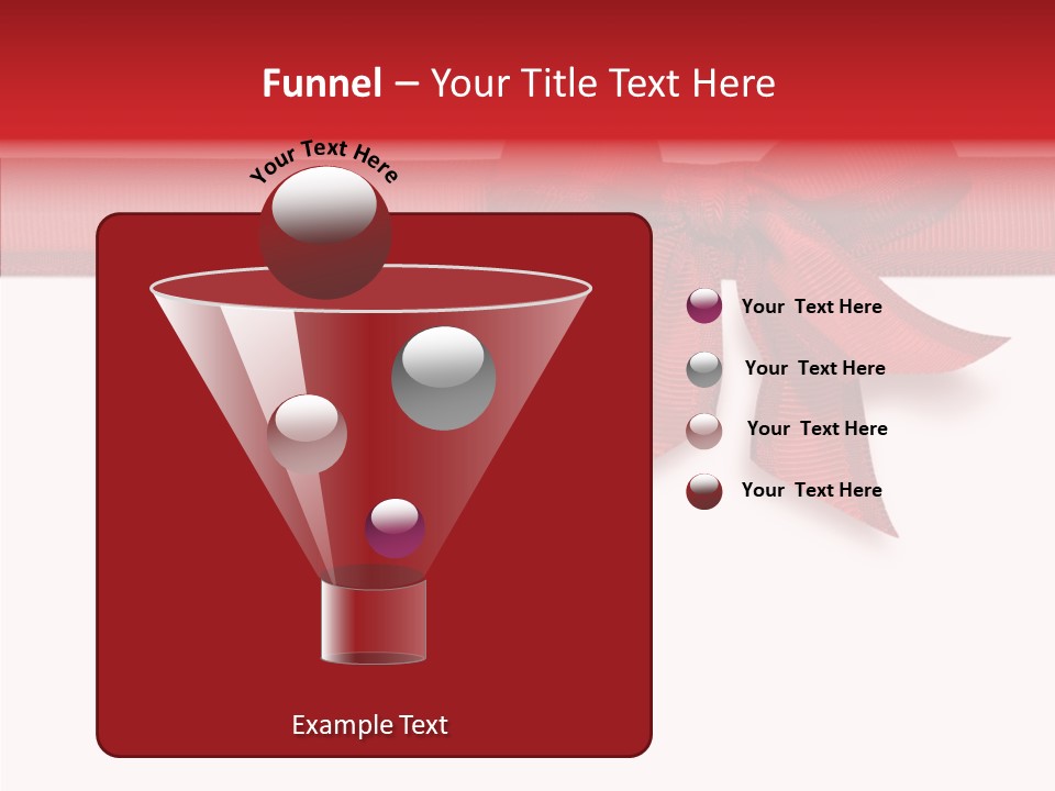 Greetings Bow Isolated PowerPoint Template