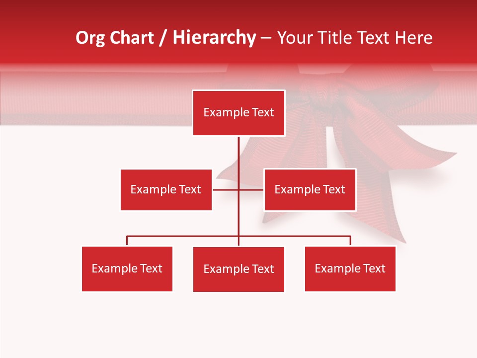 Greetings Bow Isolated PowerPoint Template