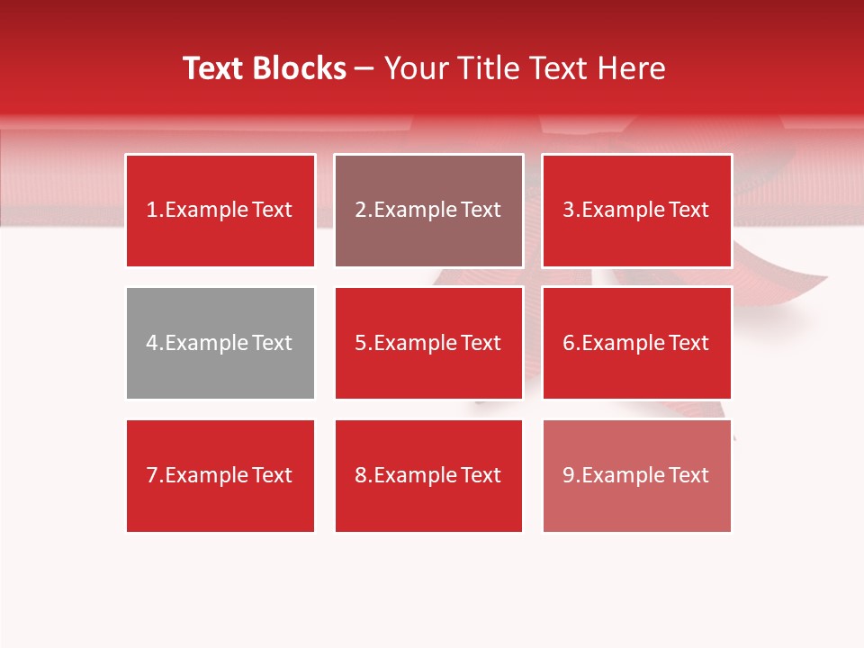 Greetings Bow Isolated PowerPoint Template