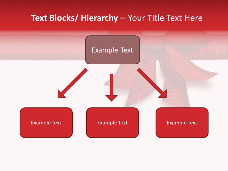 Greetings Bow Isolated PowerPoint Template