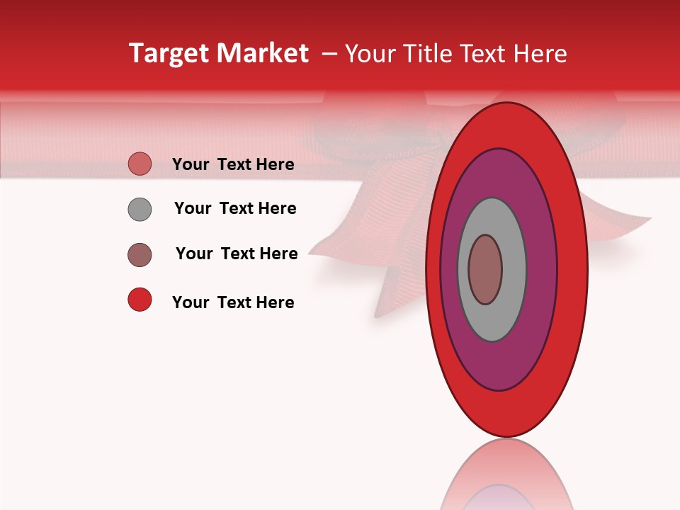 Greetings Bow Isolated PowerPoint Template