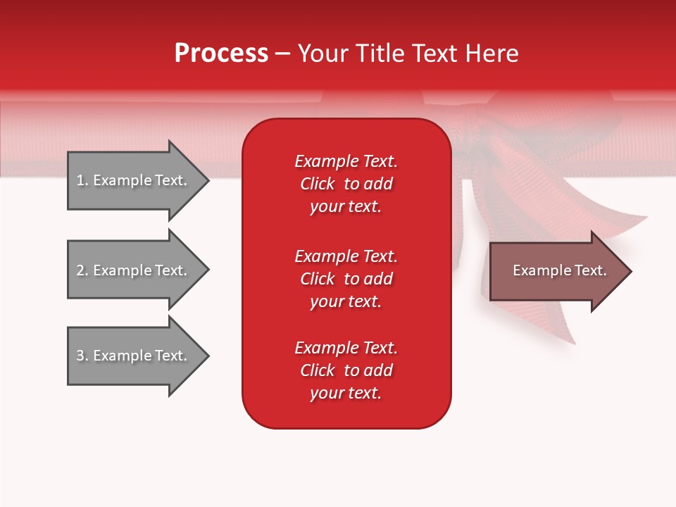 Greetings Bow Isolated PowerPoint Template
