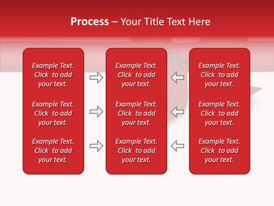 Greetings Bow Isolated PowerPoint Template
