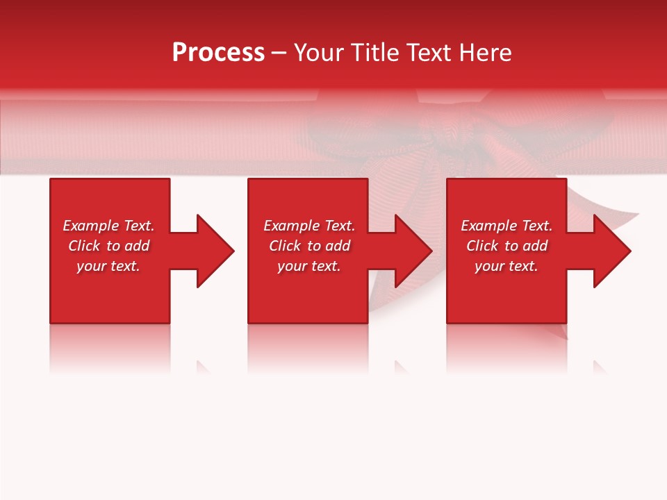 Greetings Bow Isolated PowerPoint Template