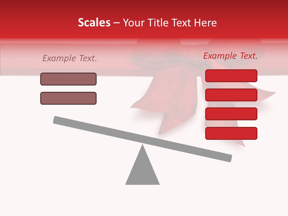 Greetings Bow Isolated PowerPoint Template