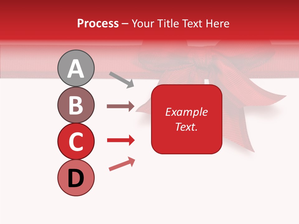 Greetings Bow Isolated PowerPoint Template