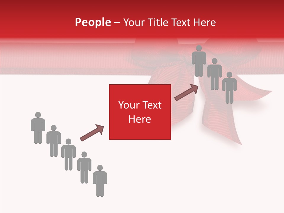 Greetings Bow Isolated PowerPoint Template