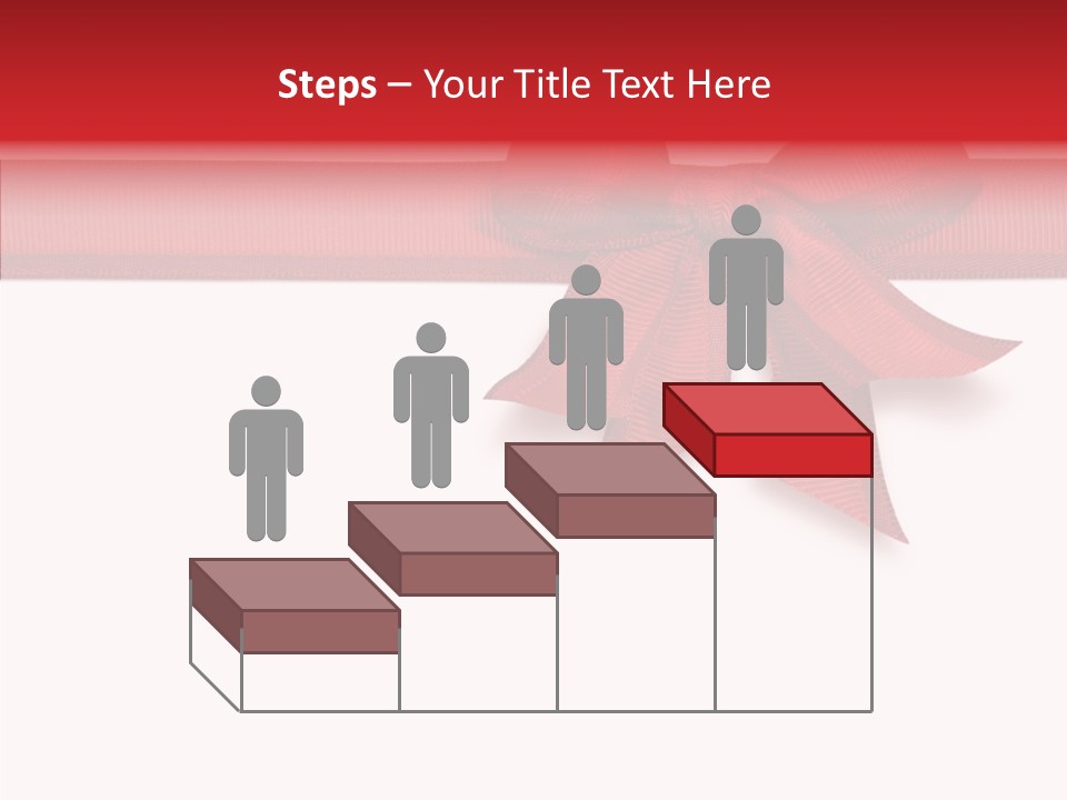 Greetings Bow Isolated PowerPoint Template