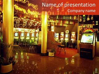 Machine Pit Slot PowerPoint Template