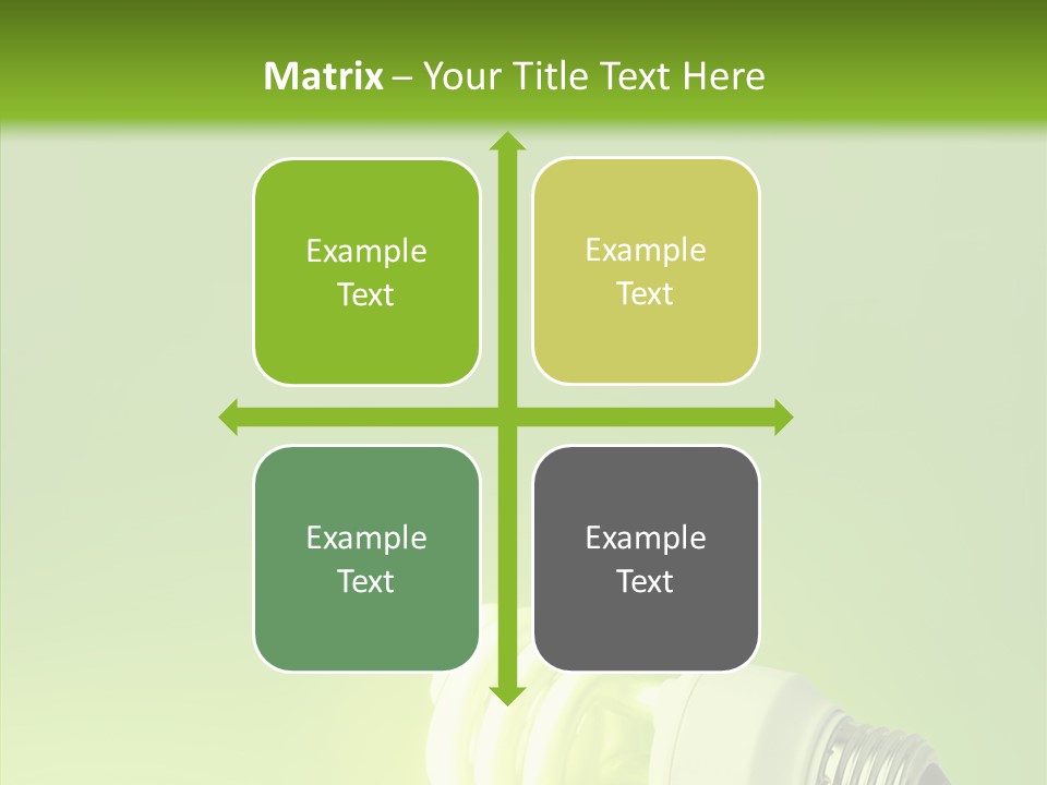 Beautiful Abstract Lightbulb PowerPoint Template