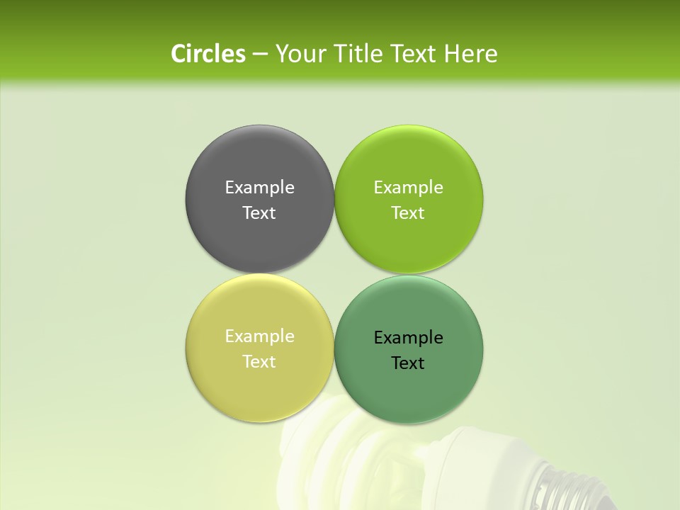 Beautiful Abstract Lightbulb PowerPoint Template