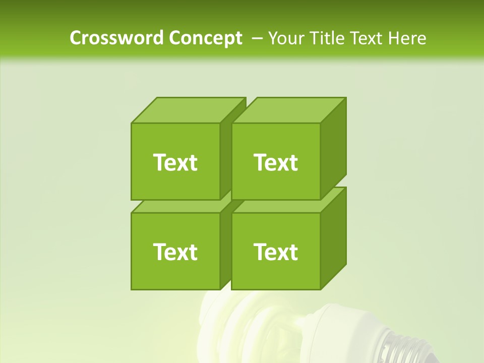 Beautiful Abstract Lightbulb PowerPoint Template