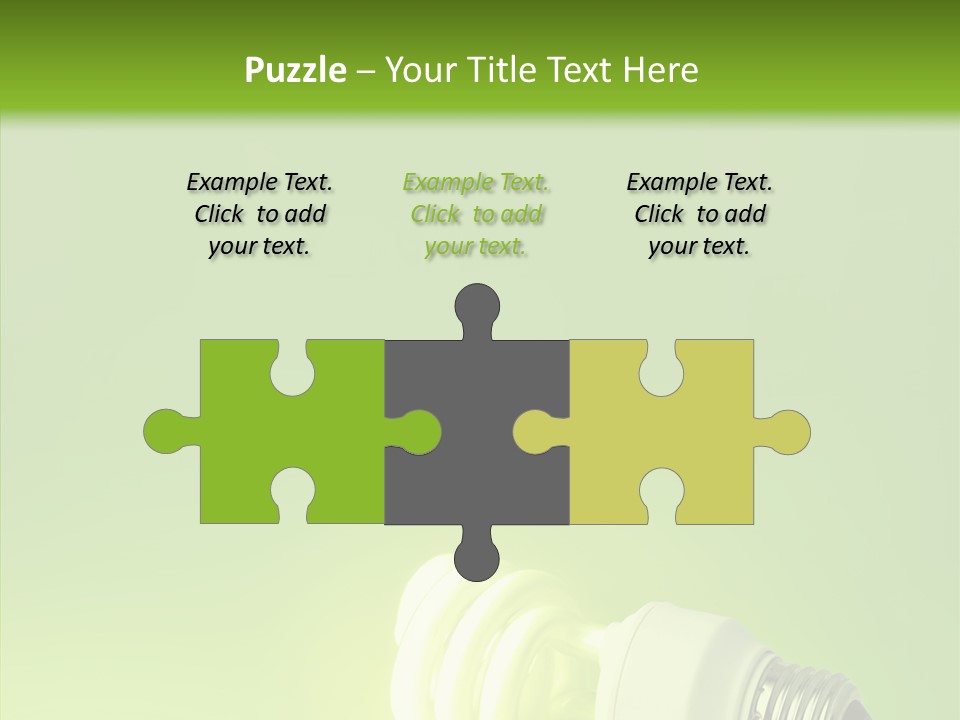 Beautiful Abstract Lightbulb PowerPoint Template