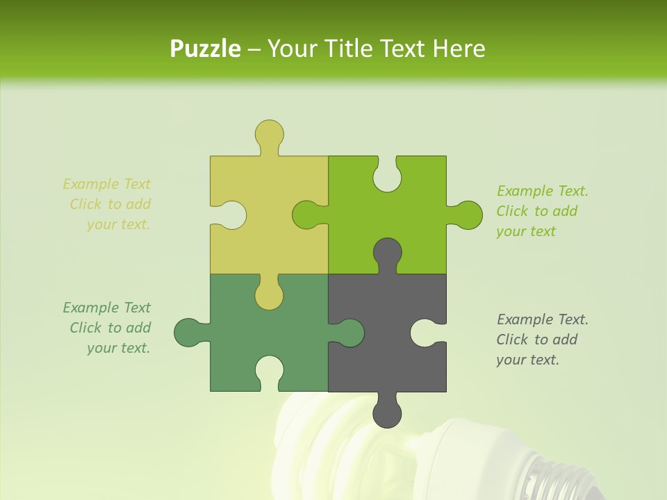 Beautiful Abstract Lightbulb PowerPoint Template