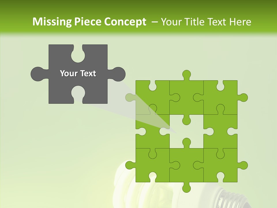 Beautiful Abstract Lightbulb PowerPoint Template