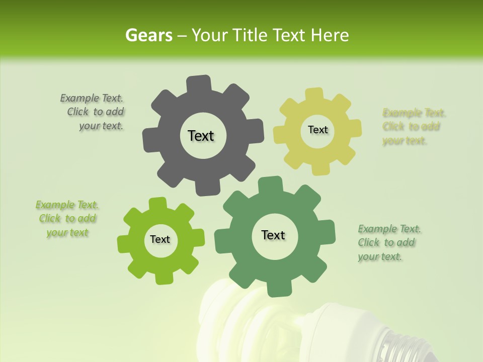 Beautiful Abstract Lightbulb PowerPoint Template