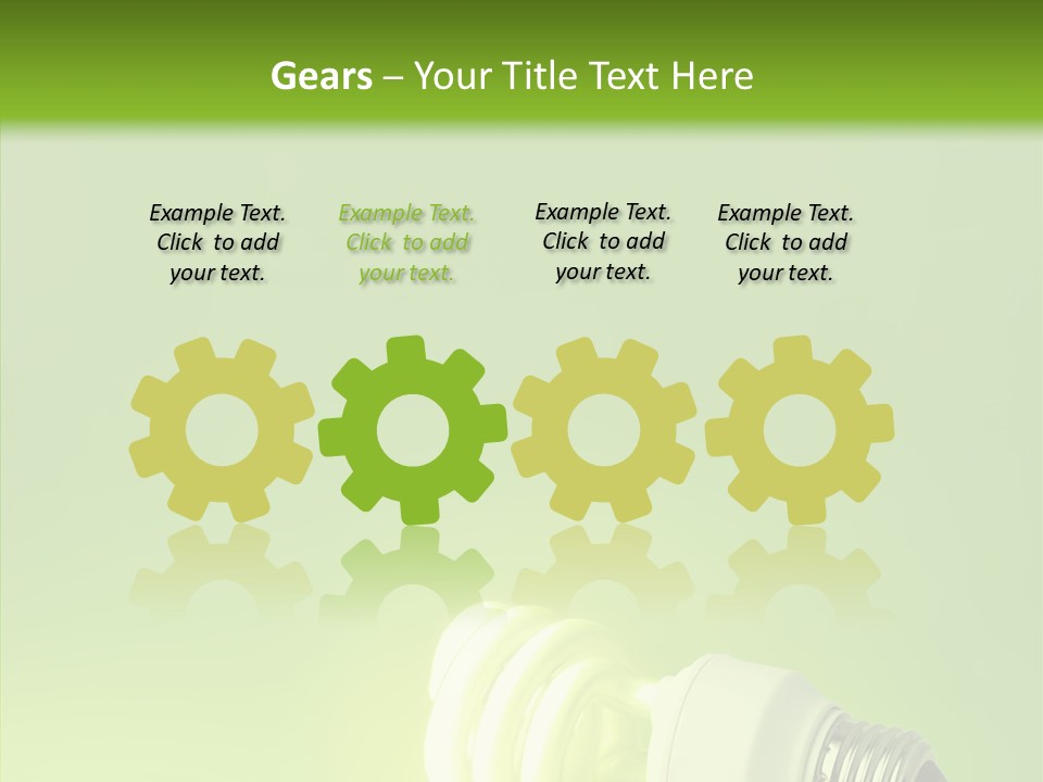 Beautiful Abstract Lightbulb PowerPoint Template