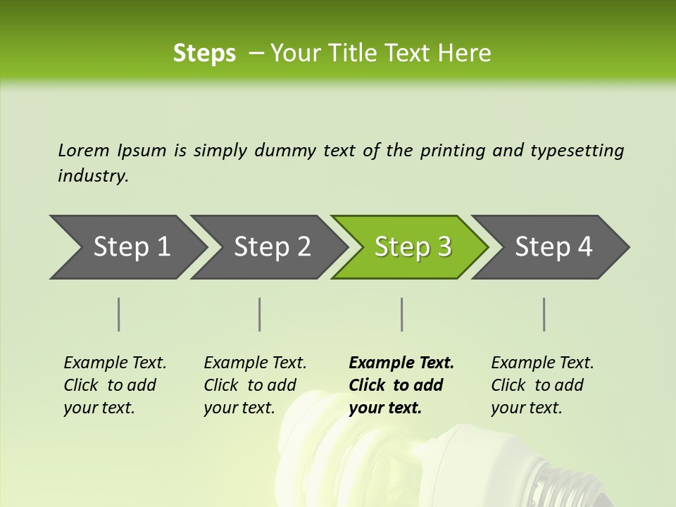 Beautiful Abstract Lightbulb PowerPoint Template