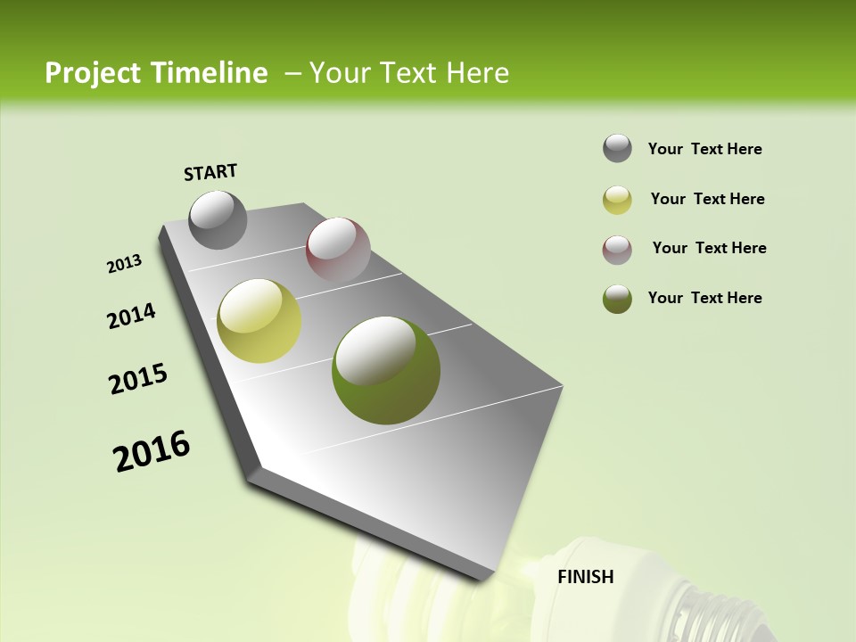 Beautiful Abstract Lightbulb PowerPoint Template