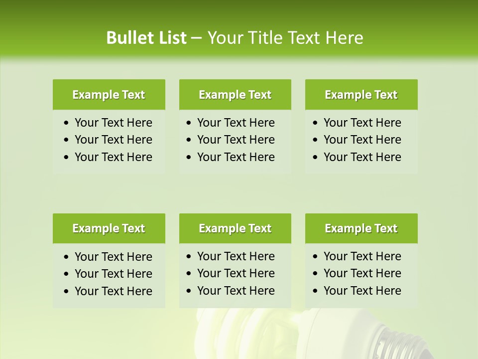 Beautiful Abstract Lightbulb PowerPoint Template