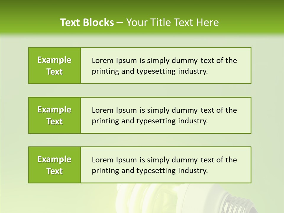 Beautiful Abstract Lightbulb PowerPoint Template