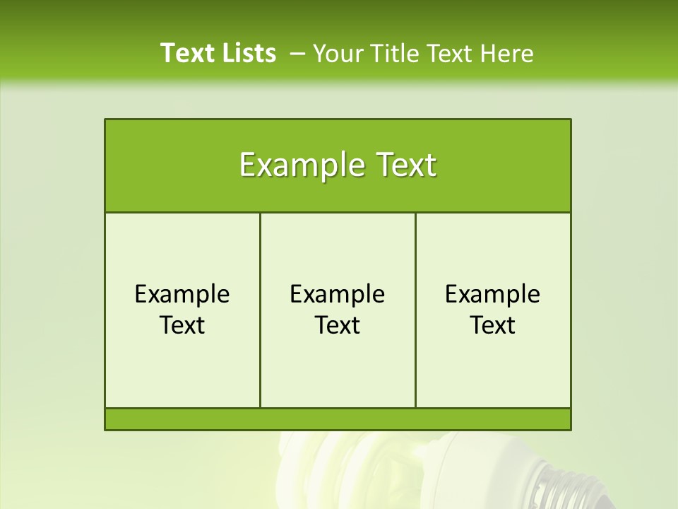 Beautiful Abstract Lightbulb PowerPoint Template