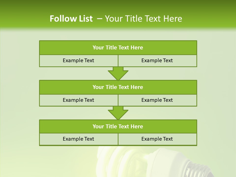 Beautiful Abstract Lightbulb PowerPoint Template