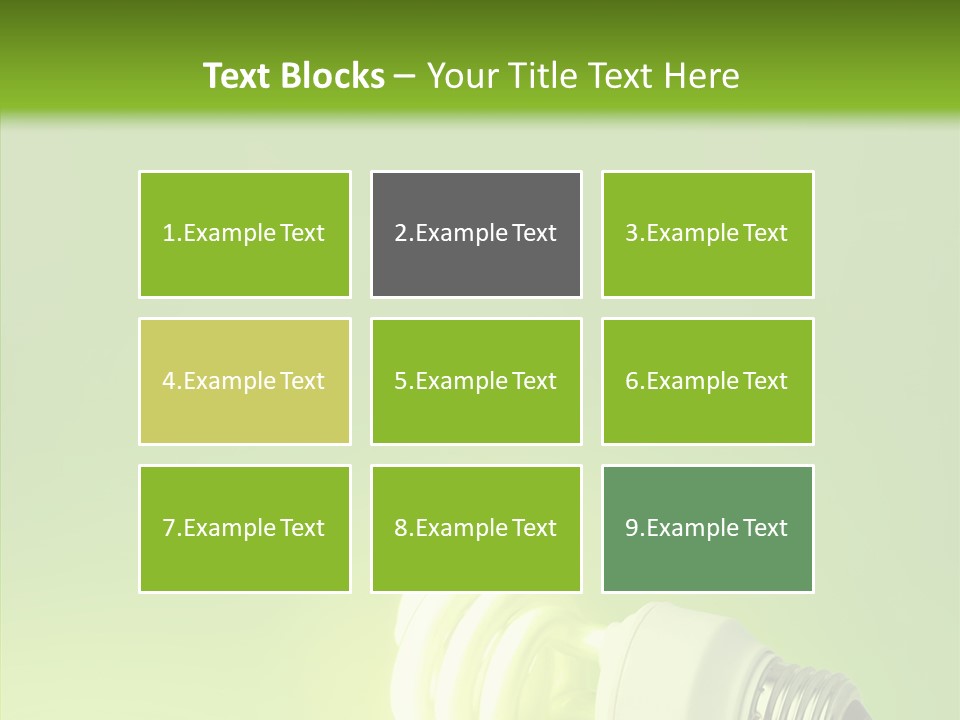 Beautiful Abstract Lightbulb PowerPoint Template