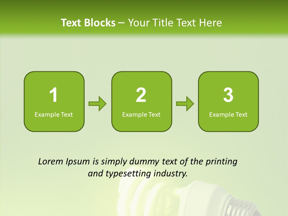 Beautiful Abstract Lightbulb PowerPoint Template