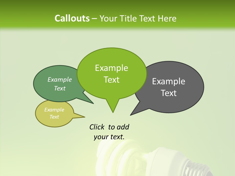 Beautiful Abstract Lightbulb PowerPoint Template