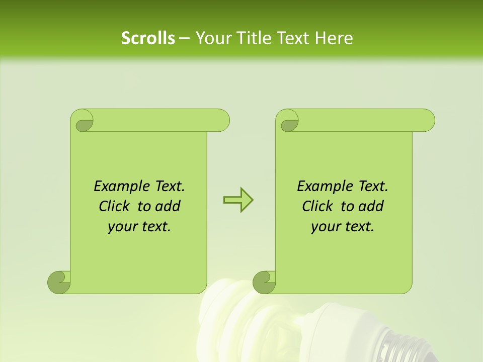 Beautiful Abstract Lightbulb PowerPoint Template