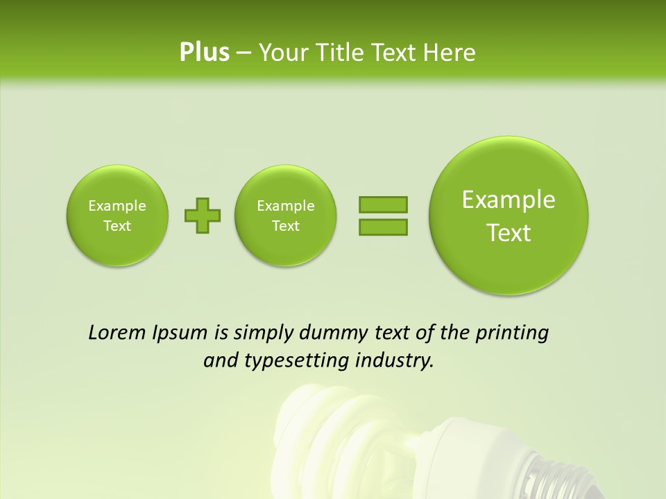 Beautiful Abstract Lightbulb PowerPoint Template