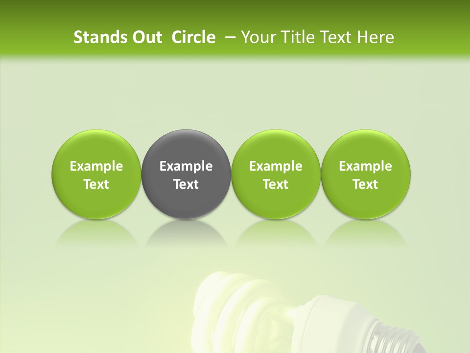 Beautiful Abstract Lightbulb PowerPoint Template