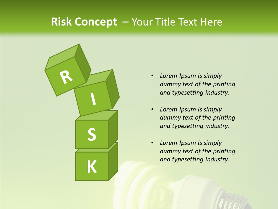 Beautiful Abstract Lightbulb PowerPoint Template