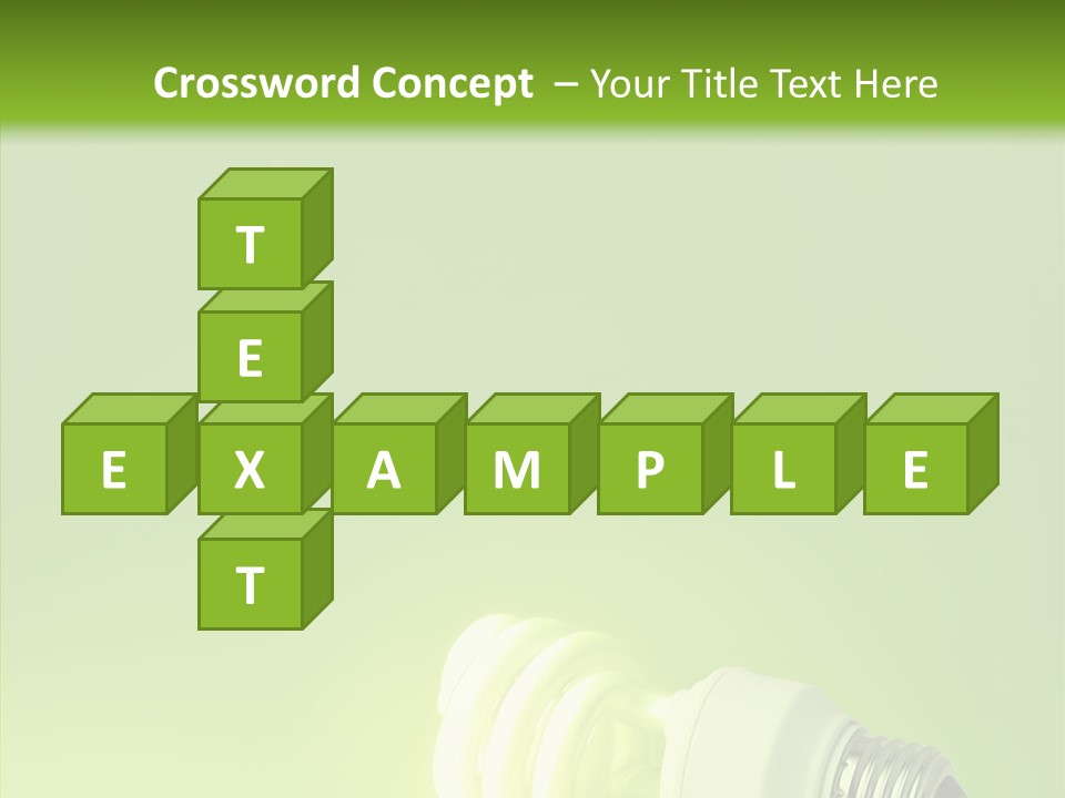 Beautiful Abstract Lightbulb PowerPoint Template