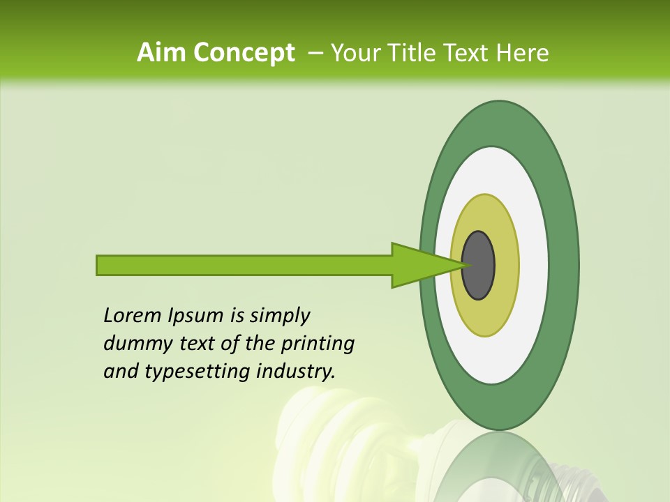 Beautiful Abstract Lightbulb PowerPoint Template