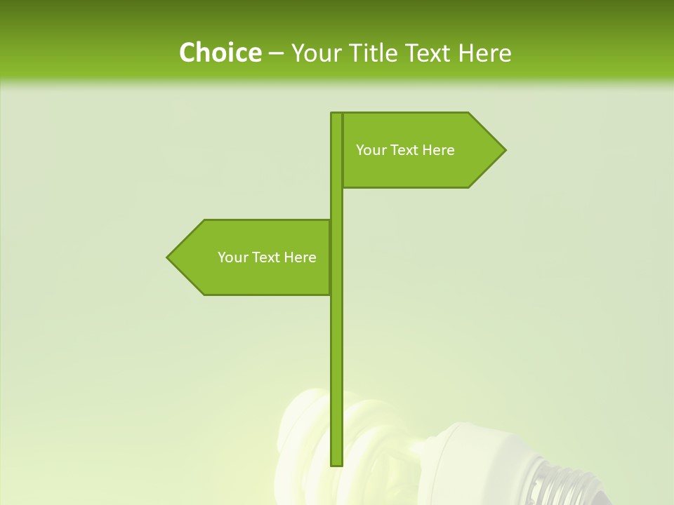 Beautiful Abstract Lightbulb PowerPoint Template