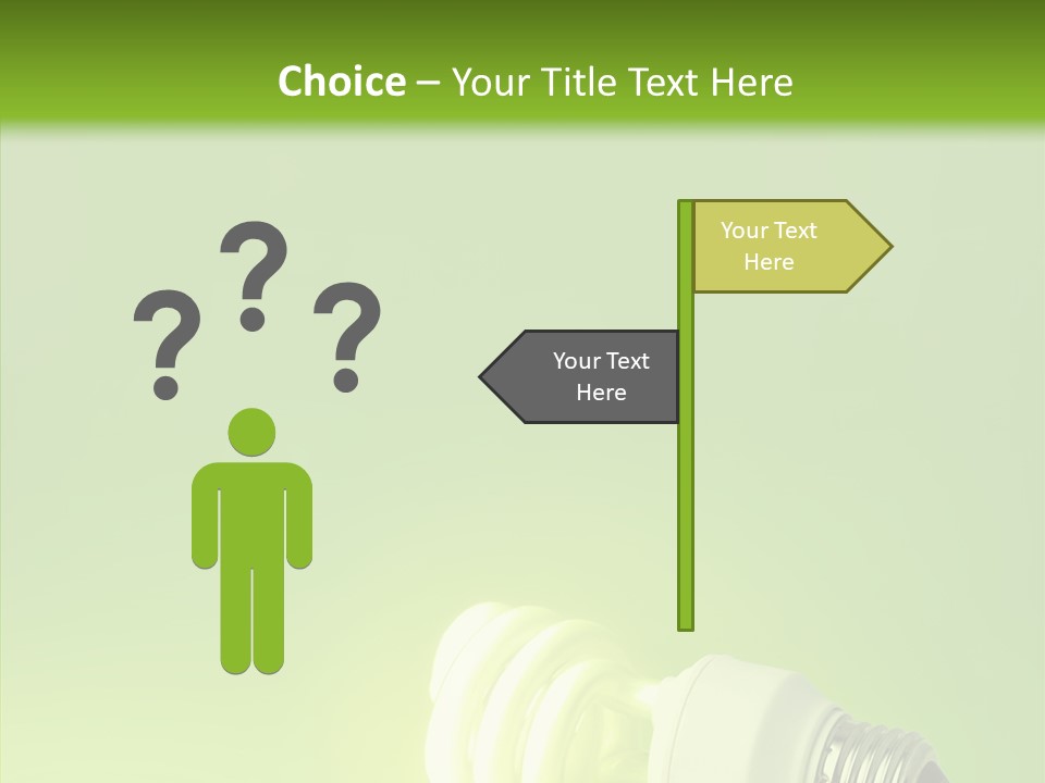 Beautiful Abstract Lightbulb PowerPoint Template