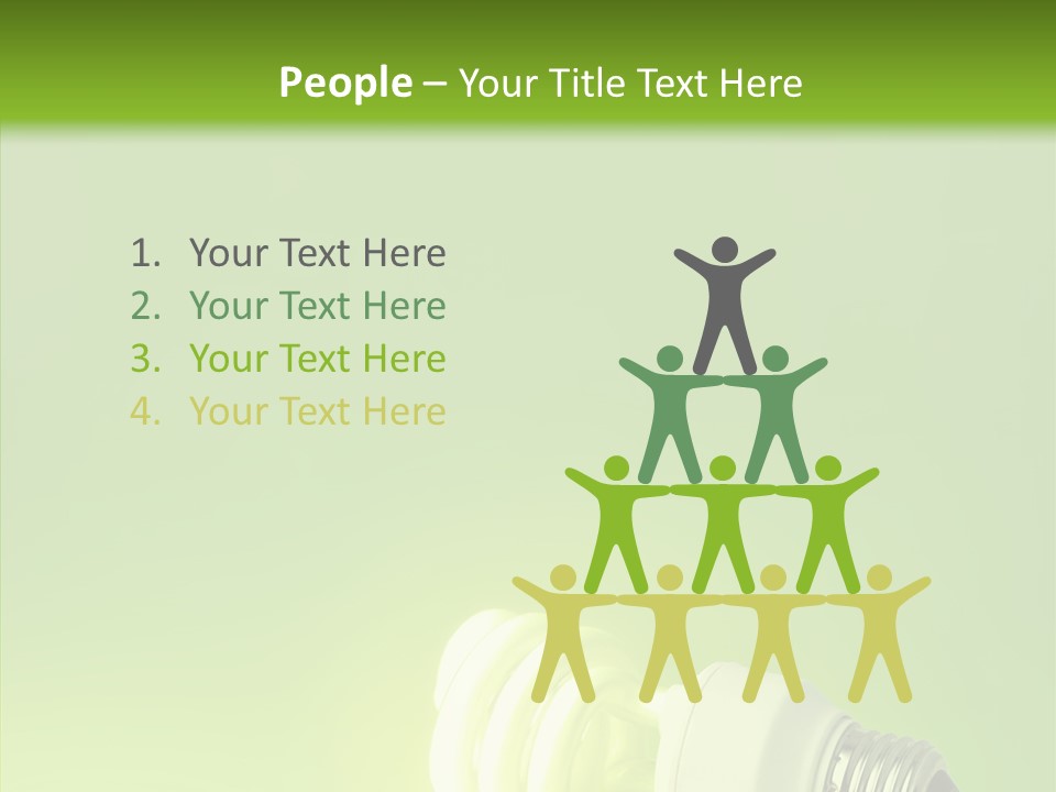 Beautiful Abstract Lightbulb PowerPoint Template