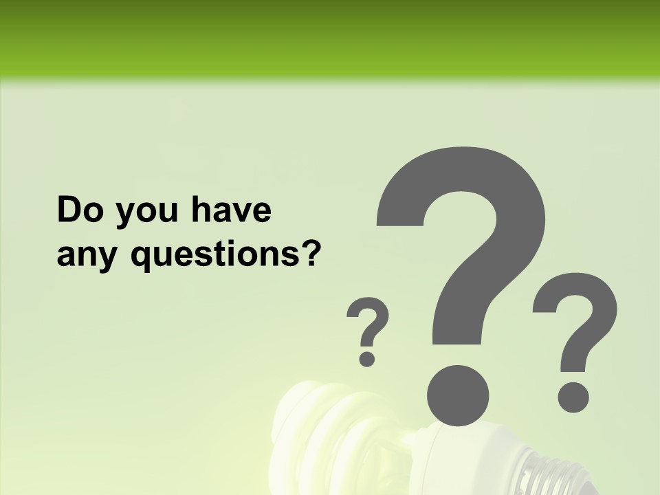 Beautiful Abstract Lightbulb PowerPoint Template