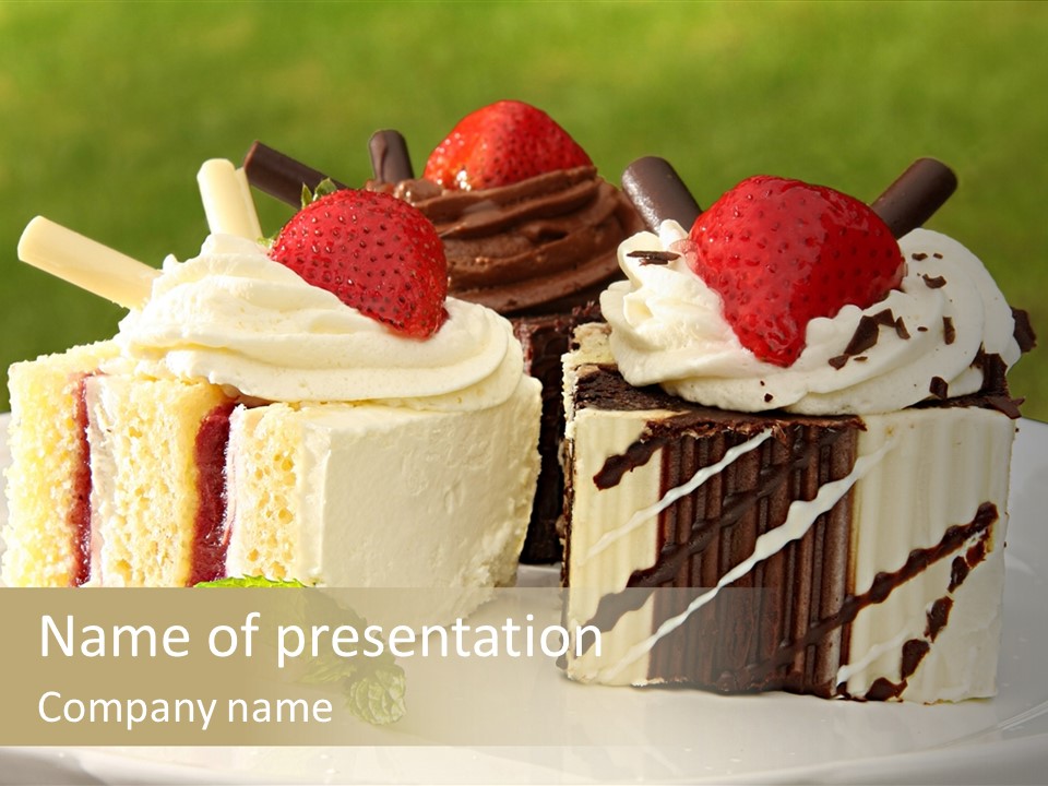 Desert Gourmet Sweet PowerPoint Template