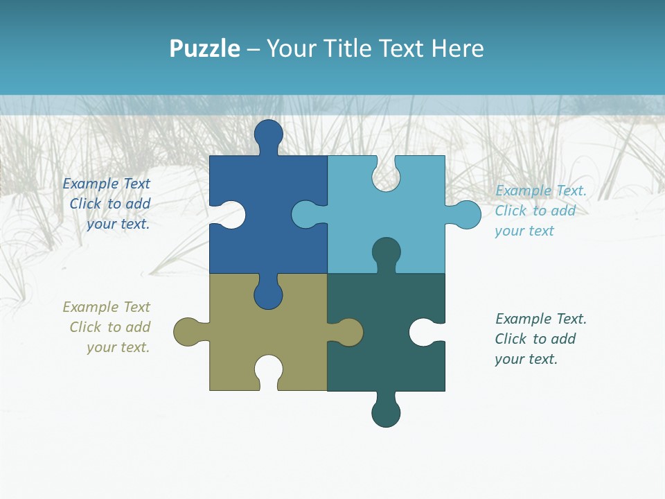 Vacation Blue Nature PowerPoint Template