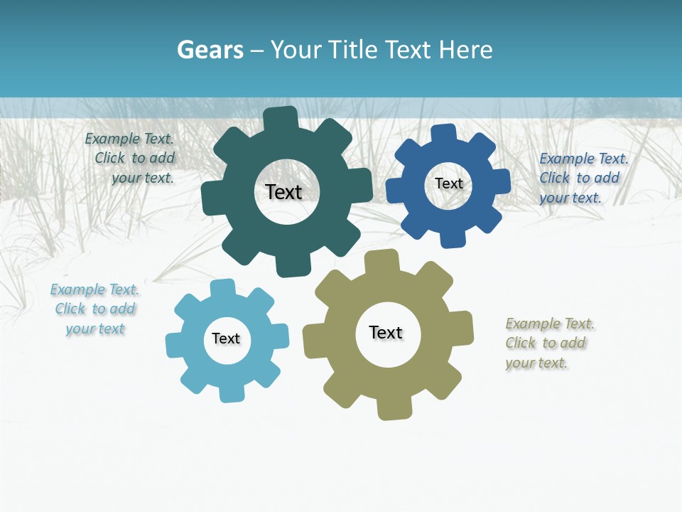 Vacation Blue Nature PowerPoint Template