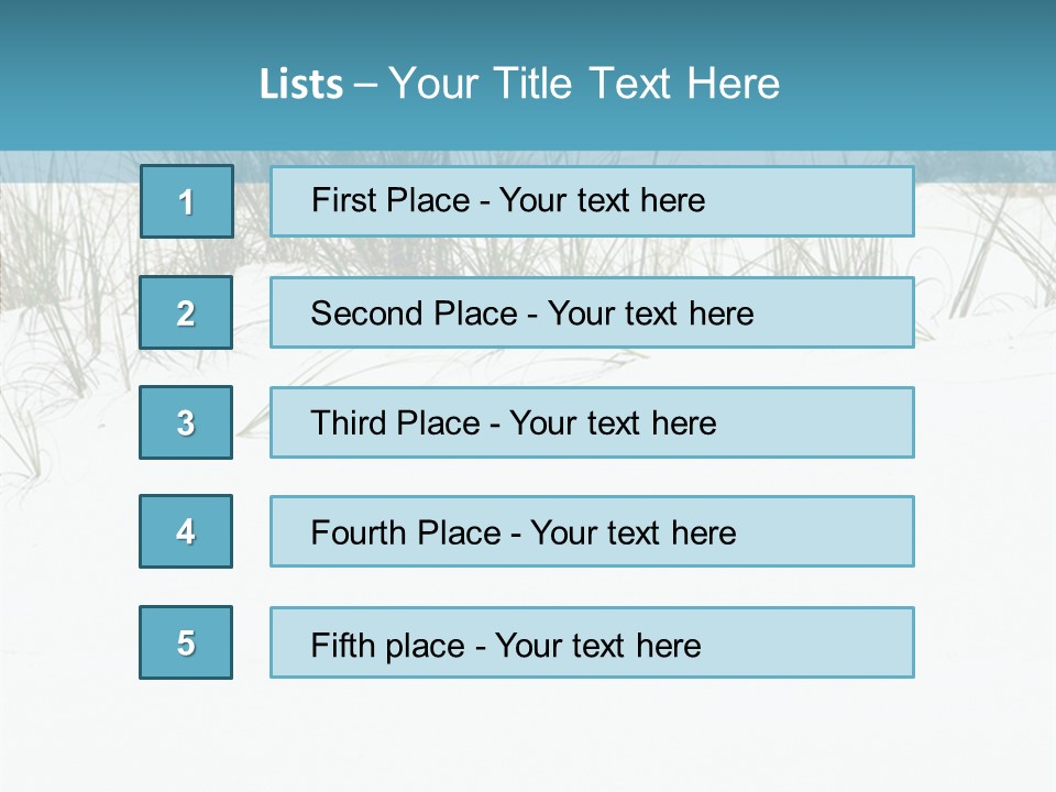 Vacation Blue Nature PowerPoint Template