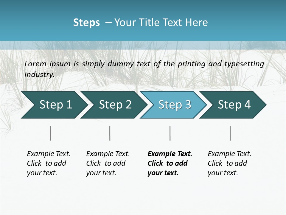 Vacation Blue Nature PowerPoint Template